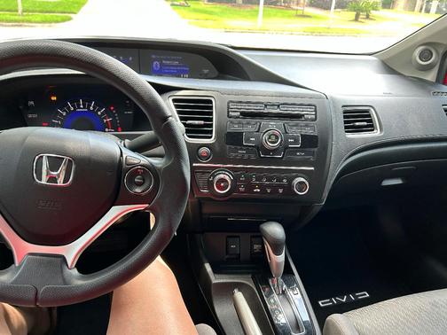 Red 2015 Honda Civic LX