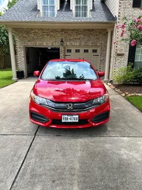 Red 2015 Honda Civic LX