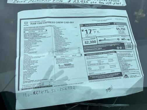 Silver 2018 RAM 1500 Tradesman