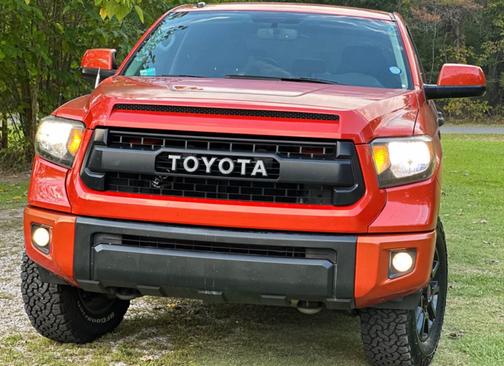 Red 2015 Toyota Tundra TRD Pro