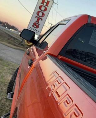 Red 2015 Toyota Tundra TRD Pro