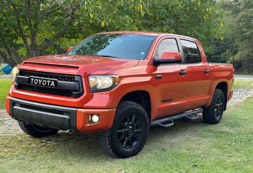 Red 2015 Toyota Tundra TRD Pro