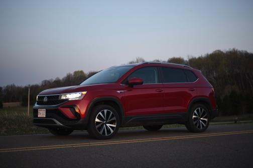 Red 2023 Volkswagen Taos 1.5T SE