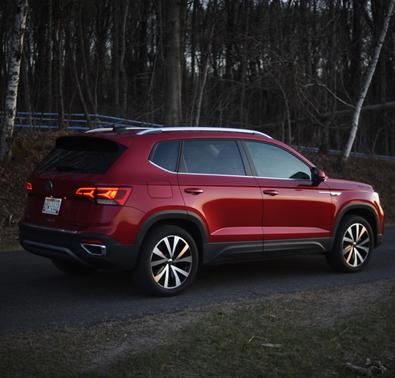 Red 2023 Volkswagen Taos 1.5T SE