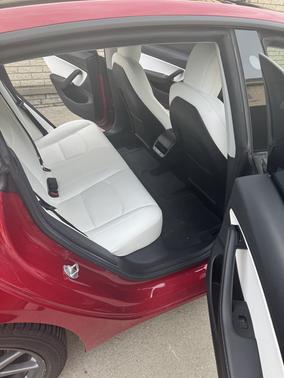 Red 2019 Tesla Model 3 Long Range