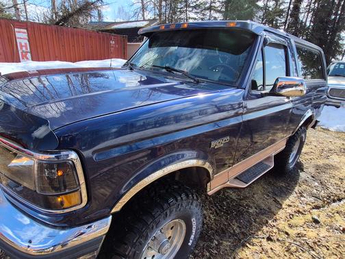 Blue 1995 Ford Bronco Eddie Bauer
