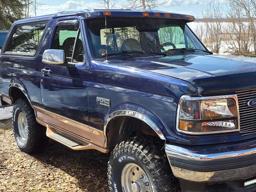 Blue 1995 Ford Bronco Eddie Bauer