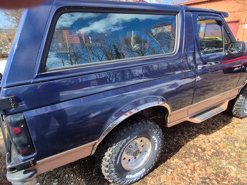 Blue 1995 Ford Bronco Eddie Bauer