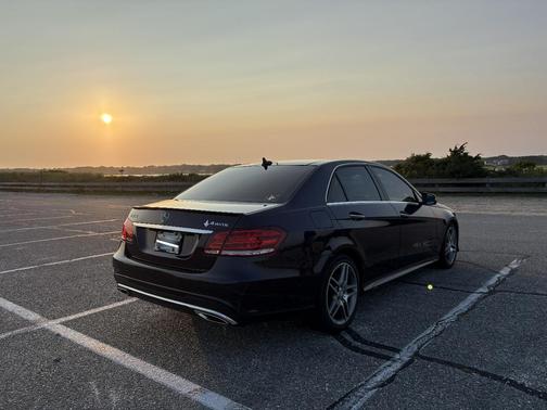 Blue 2014 Mercedes-Benz E-Class E 550 4MATIC