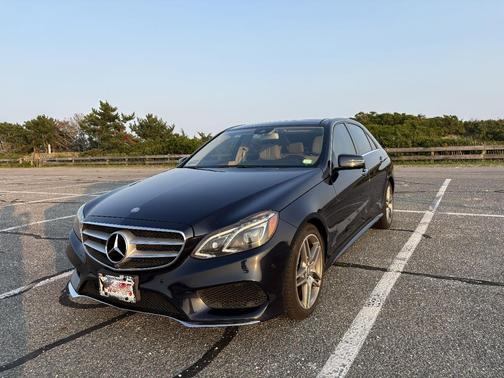 Blue 2014 Mercedes-Benz E-Class E 550 4MATIC