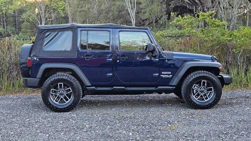 Blue 2013 Jeep Wrangler Unlimited Sport