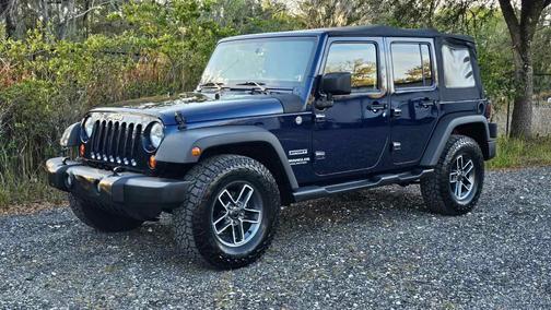 Blue 2013 Jeep Wrangler Unlimited Sport