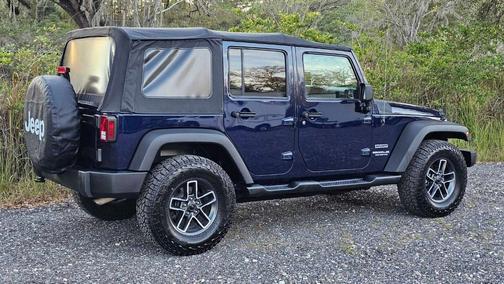 Blue 2013 Jeep Wrangler Unlimited Sport