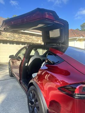 Red 2025 Tesla Model X AWD