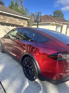 Red 2025 Tesla Model X AWD