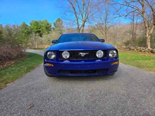 Blue 2005 Ford Mustang GT