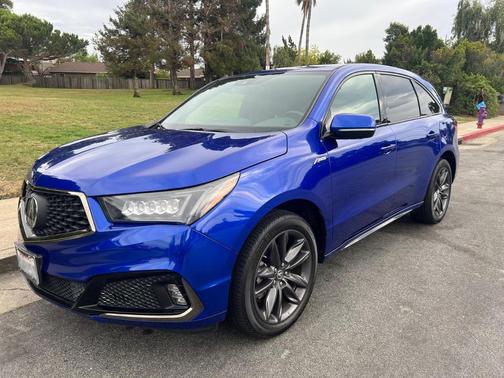 Blue 2019 Acura MDX 3.5L Technology & A-Spec Pkgs