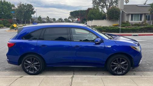 Blue 2019 Acura MDX 3.5L Technology & A-Spec Pkgs