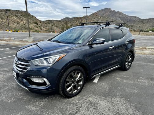 Blue 2017 Hyundai Santa Fe Sport 2.0L Turbo Ultimate