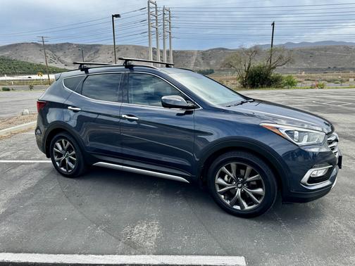 Blue 2017 Hyundai Santa Fe Sport 2.0L Turbo Ultimate