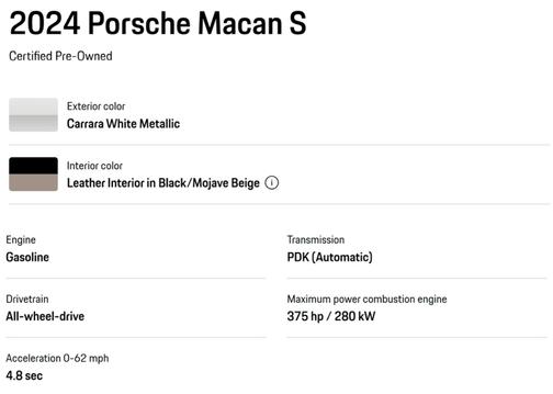2024 Porsche Macan S
