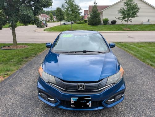 Blue 2015 Honda Civic EX-L