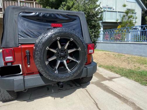 Red 2009 Jeep Wrangler X