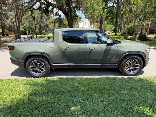 Green 2022 Rivian R1T Launch Edition