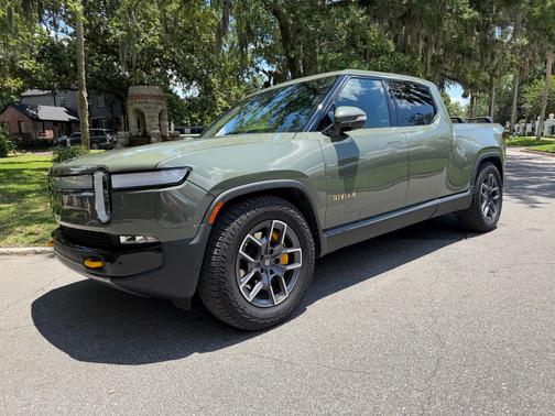 Green 2022 Rivian R1T Launch Edition