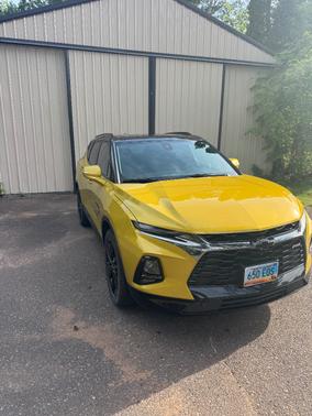 Yellow 2022 Chevrolet Blazer RS