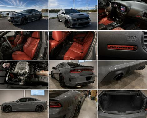Gray 2023 Dodge Charger SRT Hellcat Widebody Jailbreak