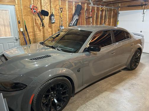 Gray 2023 Dodge Charger SRT Hellcat Widebody Jailbreak