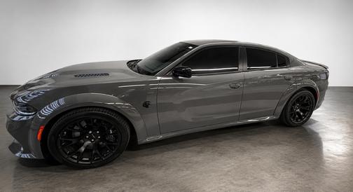 Gray 2023 Dodge Charger SRT Hellcat Widebody Jailbreak