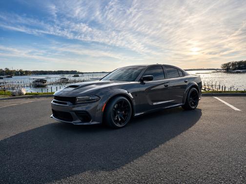 Gray 2023 Dodge Charger SRT Hellcat Widebody Jailbreak
