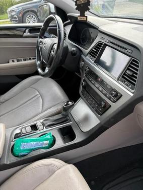 White 2015 Hyundai SONATA Limited