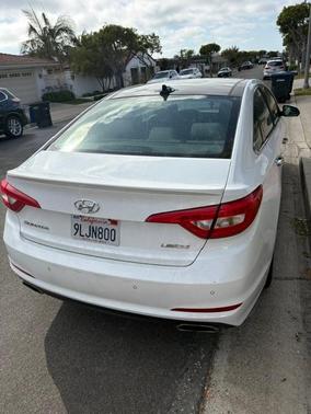 White 2015 Hyundai SONATA Limited