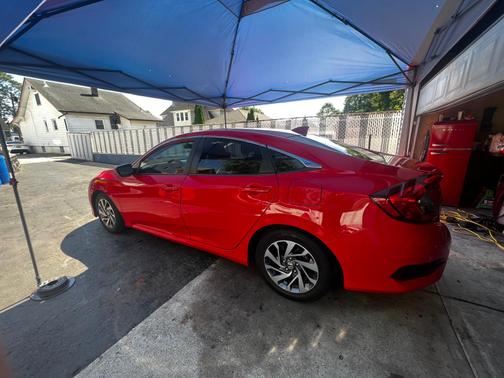 Red 2018 Honda Civic EX