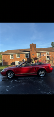 Red 2002 Ford Mustang GT