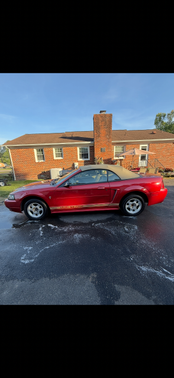 Red 2002 Ford Mustang GT