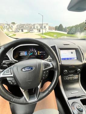 Blue 2019 Ford Edge SEL