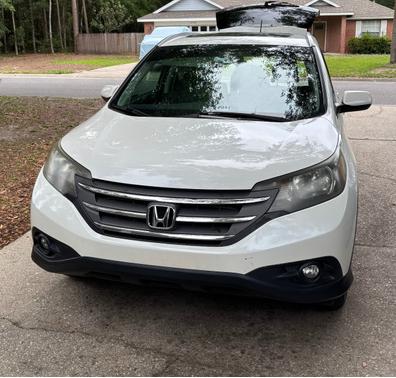 White 2013 Honda CR-V EX-L
