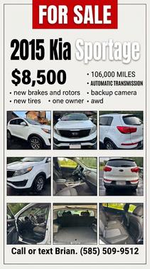 White 2015 Kia Sportage LX