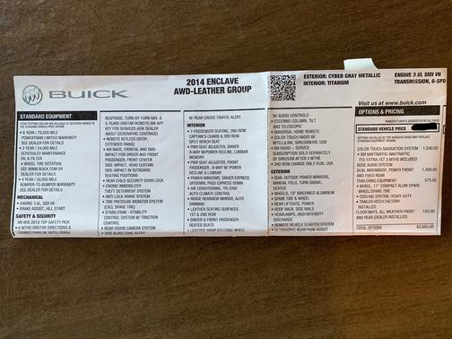 2014 Buick Enclave Leather