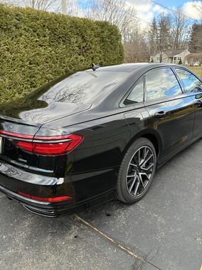 Black 2021 Audi A8 L 55