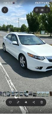 White 2012 Acura TSX Technology