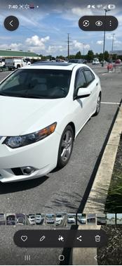White 2012 Acura TSX Technology