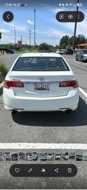 White 2012 Acura TSX Technology