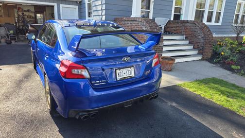 Blue 2015 Subaru WRX STI Launch Edition