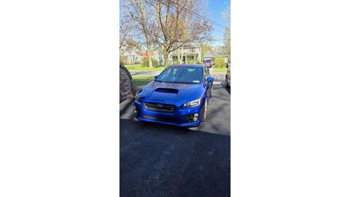 Blue 2015 Subaru WRX STI Launch Edition