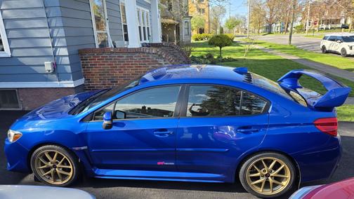 Blue 2015 Subaru WRX STI Launch Edition